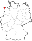 Karte Hage, Ostfriesland